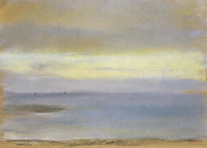 Edgar Degas Marine Sunset Sweden oil painting art